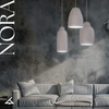 NORA C lampa wisząca ceramiczna  beż 41371
