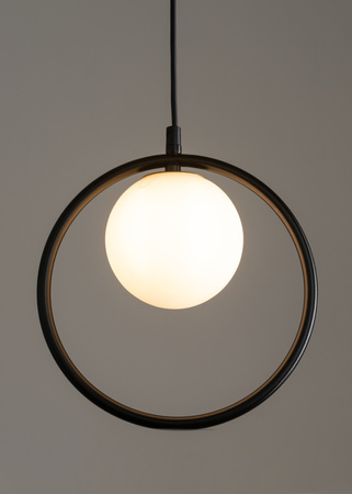 Lampa wisząca ring kula czarna Sigma Lighting AQUA 1 33407