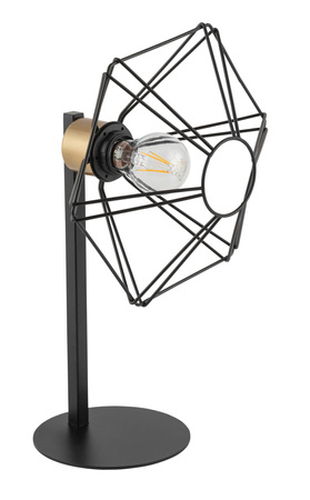 Lampka nocna druciana diament czarno-złota Sigma Lighting - VARIO 50349