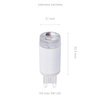 Lampa wisząca rurki sople srebrna Sigma Lighting SOPEL 5 PROSTY 33618