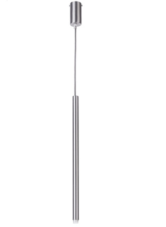 Lampa wisząca tuba rurka srebrna Sigma Lighting SOPEL 1 Prosty 33148