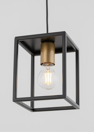 Lampa wisząca loft metalowa czarno-złota Sigma Lighting VIGO 1 32353