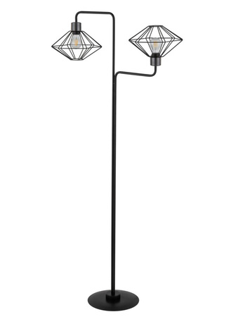 Lampa podłogowa diament druciana czarna Sigma Lighting - VARIO 50354