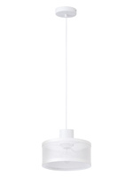 Lampa wisząca metalowa siatka biała Sigma Lighting BONO 1 31905