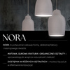 NORA C lampa wisząca ceramiczna  beż 41371