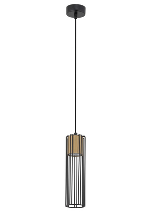 Lampa wisząca druciana tuba złota Sigma Lighting Fobia 1 33449