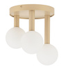 Plafon mleczne kule złoty beż Sigma Lighting - PERLA 3 33603