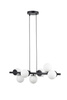 Lampa wisząca AVOLA zwis kulki 7 czarne/białe 40788