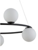 Lampa wisząca żyrandol kule czarna Sigma Lighting GAMA KOŁO 5 33383