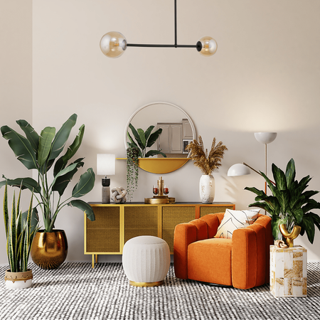 Lampa sufitowa kule bursztynowa Sigma Lighting ROMA 2 32086