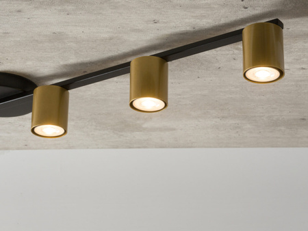 Plafon spot czarno-złoty Sigma Lighting SKY 5 33441