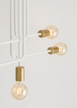 Plafon loftowy biało-złoty Sigma Lighting GINO 5 32383