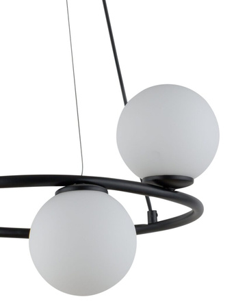 Lampa wisząca kule ring czarna Sigma Lighting GAMA KOŁO 3 33382