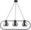 Lampa wisząca klosze srebrne czarna Sigma Lighting LINDA 3 31891