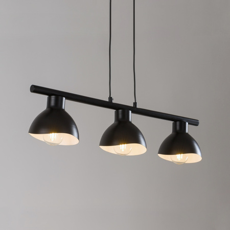 Lampa wisząca metalowa loftowa czarno-biała Sigma Lighting - FLOP 3 32421