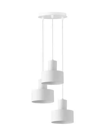Lampa wisząca metalowa biała Sigma Lighting RIF 3 KOŁO 30906