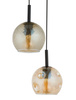 Lampa wisząca z bursztynowymi kloszami Sigma Lighting COMO 3 32182