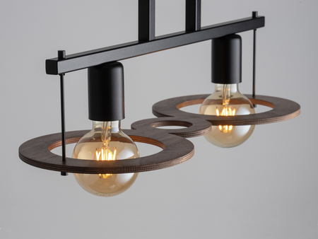 Plafon boho czarno-brązowy Sigma Lighting COFFEE 2 plafon 32487