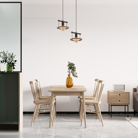 Lampa wisząca boho czarno-brązowa Sigma Lighting COFFEE 1 zwis 32483