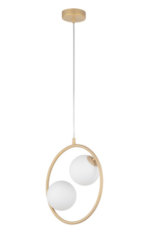 Lampa wisząca ring kula złoto-beżowa Sigma Lighting AQUA 2 33412