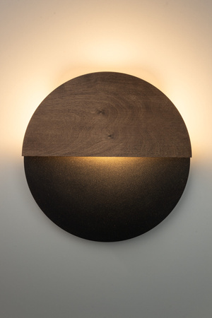 Kinkiet LUNA M czarny/brąz 40864