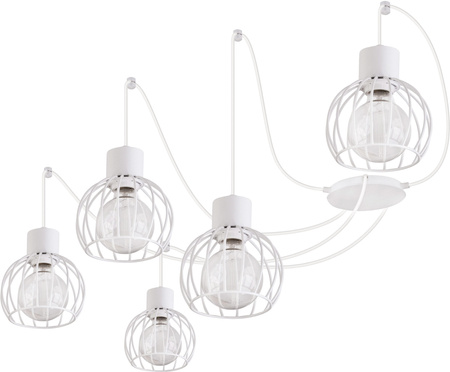 Lampa wisząca Sigma Lighting Luto Koło 5 biały mat 31163