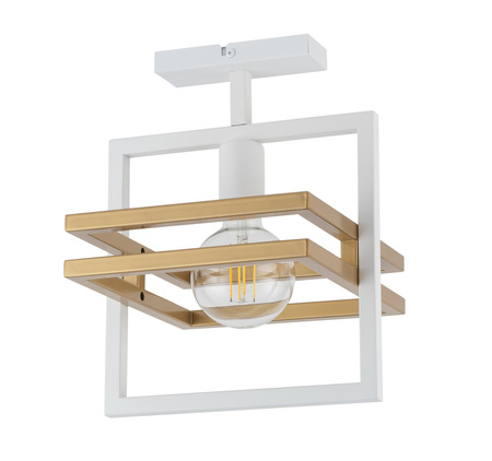 Plafon loftowy metalowy biały-złoty Sigma Lighting - MERCI 1 32399