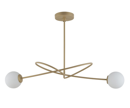 Żyrandol białe kule złoto-beżowy Sigma Lighting VELVET 2 33355