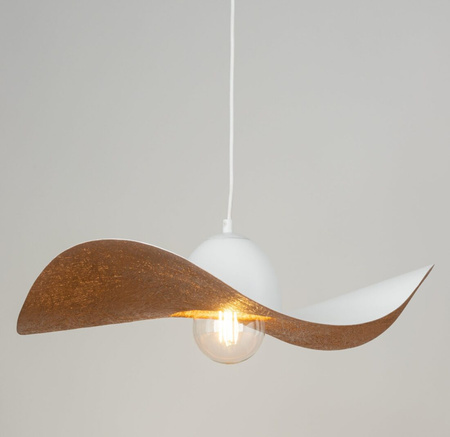 Lampa wisząca kapelusz biało-miedziana Sigma Lighting KAPELLO M FI55 32344