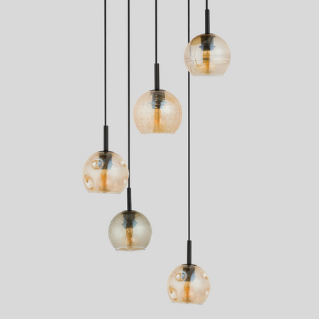 Lampa wisząca bursztynowa Sigma Lighting COMO 5 32183