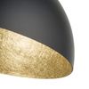 Plafon kopuła czarno-złoty Sigma Lighting SFERA 70 32472