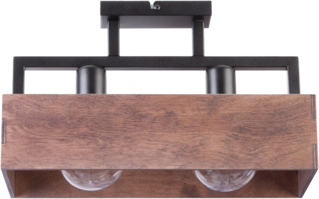 Plafon sklejka loft brąz Sigma Lighting DAKOTA 2 31742