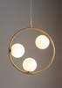 Lampa wisząca ring kula złoto-beżowa Sigma Lighting AQUA 3 33415