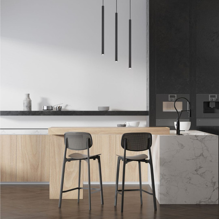 Lampa wisząca rurki sople czarna Sigma Lighting SOPEL 3 PROSTY 33401