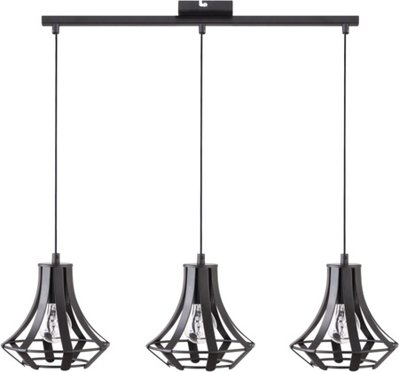 Lampa wisząca loftowa czarna Sigma Lighting POLA 3 30917