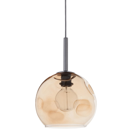 Lampa wisząca ze szklanym kloszem bursztynowa Sigma Lighting COMO A Mały 31997