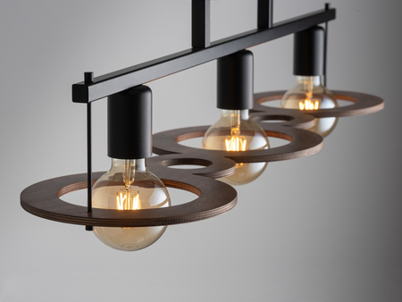 Plafon boho czarno-brązowy Sigma Lighting COFFEE 3 plafon 32488