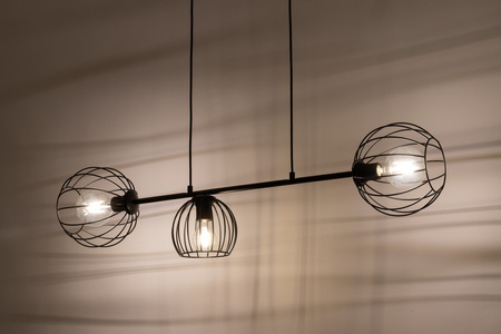 Lampa wisząca druciana czarna Sigma Lighting MADAM 3 32370