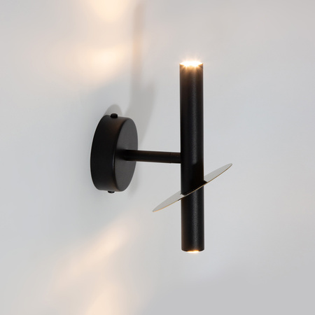 SOPEL RING 2 kinkiet czarny/złoty 41227	