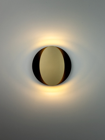 OVO kinkiet czarny/złoty 40871