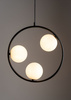Lampa wisząca ring kula czarna Sigma Lighting AQUA 3 33413