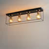 Plafon loftowy klatka VOX 4 czarno-złoty SIGMA LIGHTING 40705