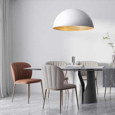 Lampa wisząca kopuła biało-złota Sigma Lighting SFERA 70 30133
