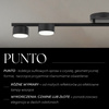 Plafon PUNTO 5 czarny 40820