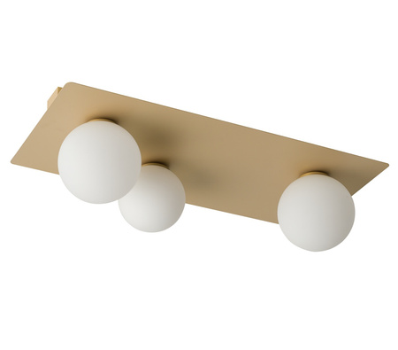 Plafon kule złoty beż Sigma Lighting ARGON 3 prostokąt 33280