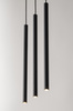 Lampa wisząca rurki sople czarna Sigma Lighting SOPEL 3 PROSTY 33401