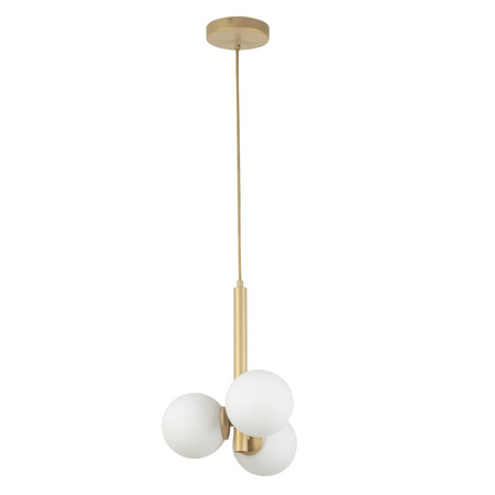 Lampa wisząca kule Sigma Lighting - PERLA 3 złoty beż 33605