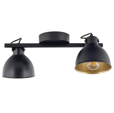 Lampa sufitowa loftowa czarno-złota Sigma Lighting MARS 2 czarny złoty 32268