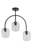 Lampa sufitowa szklana transparentna Sigma Lighting SHINE 3 32245