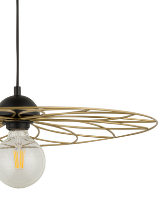 Lampa wisząca kwiat druciana złota Sigma Lighting FLOWER M 32054